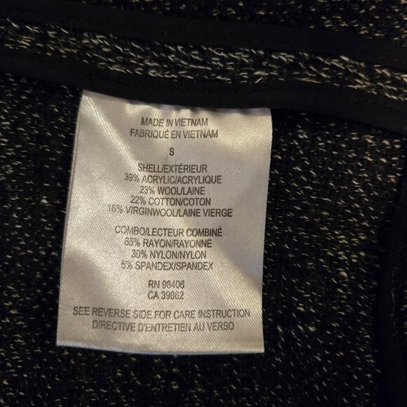 Theory Carileen Westacle Open Cardigan Draped Waterfall Sweater Gray S - Picture 2 of 5